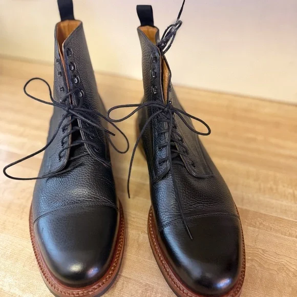 Beckett Simonon Black and Brown Leather Men's Boots